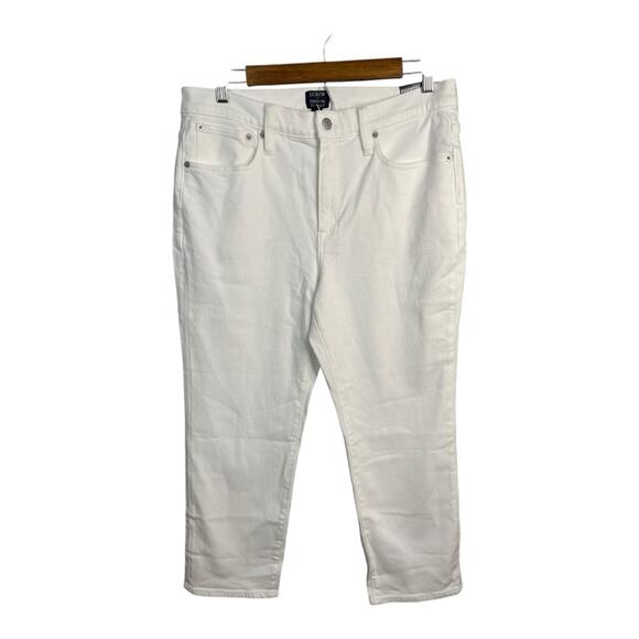 J. Crew Factory‎ Essential Straight Leg All Day Stretch Jeans in White Size 30P - Picture 4 of 11